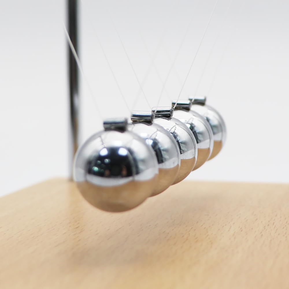 QLKUNLA Newtons Cradle Balance Balls Science Physics Gadget Desktop Decoration Kinetic Motion Toy for Home and Office