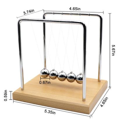 QLKUNLA Newtons Cradle Balance Balls Science Physics Gadget Desktop Decoration Kinetic Motion Toy for Home and Office