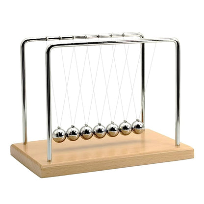 QLKUNLA Newtons Cradle Balance Balls Science Physics Gadget Desktop Decoration Kinetic Motion Toy for Home and Office