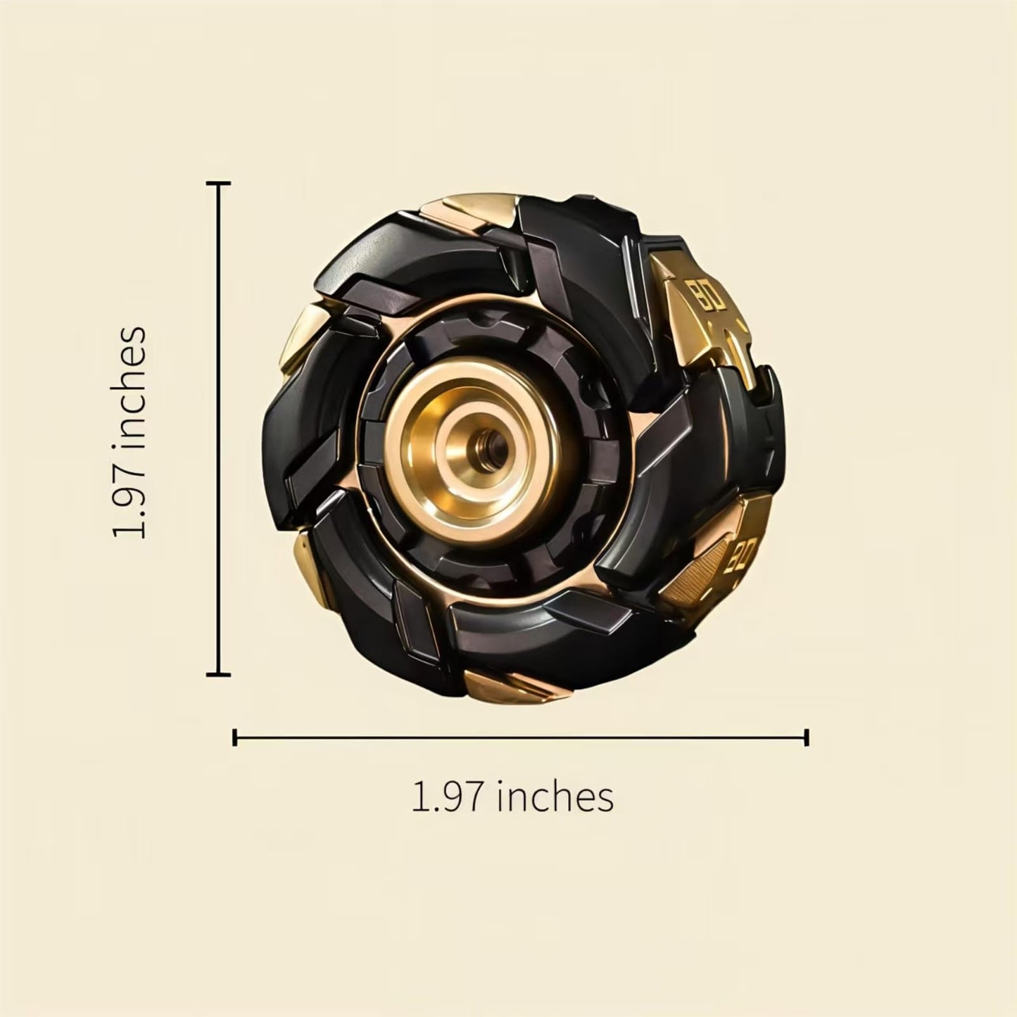 Stress Relief Metal Fidget Spinner for Adults, EDC Fidget Spinner with Open Armor Design & Smooth Spin. a Cool Fidget Toy for Teens & Adults(White Gold)