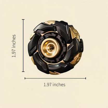 Stress Relief Metal Fidget Spinner for Adults, EDC Fidget Spinner with Open Armor Design & Smooth Spin. a Cool Fidget Toy for Teens & Adults(White Gold)