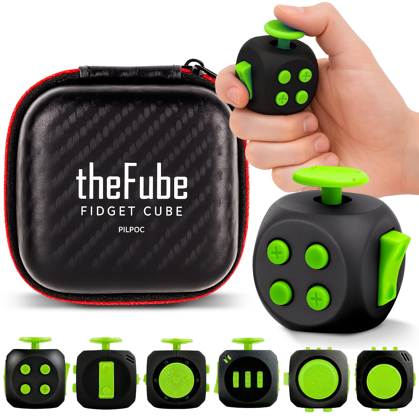 FIDGET CUBE- STRESS RELIEF DESK TOY FOR FOCUS AND AXIETY RELIEF