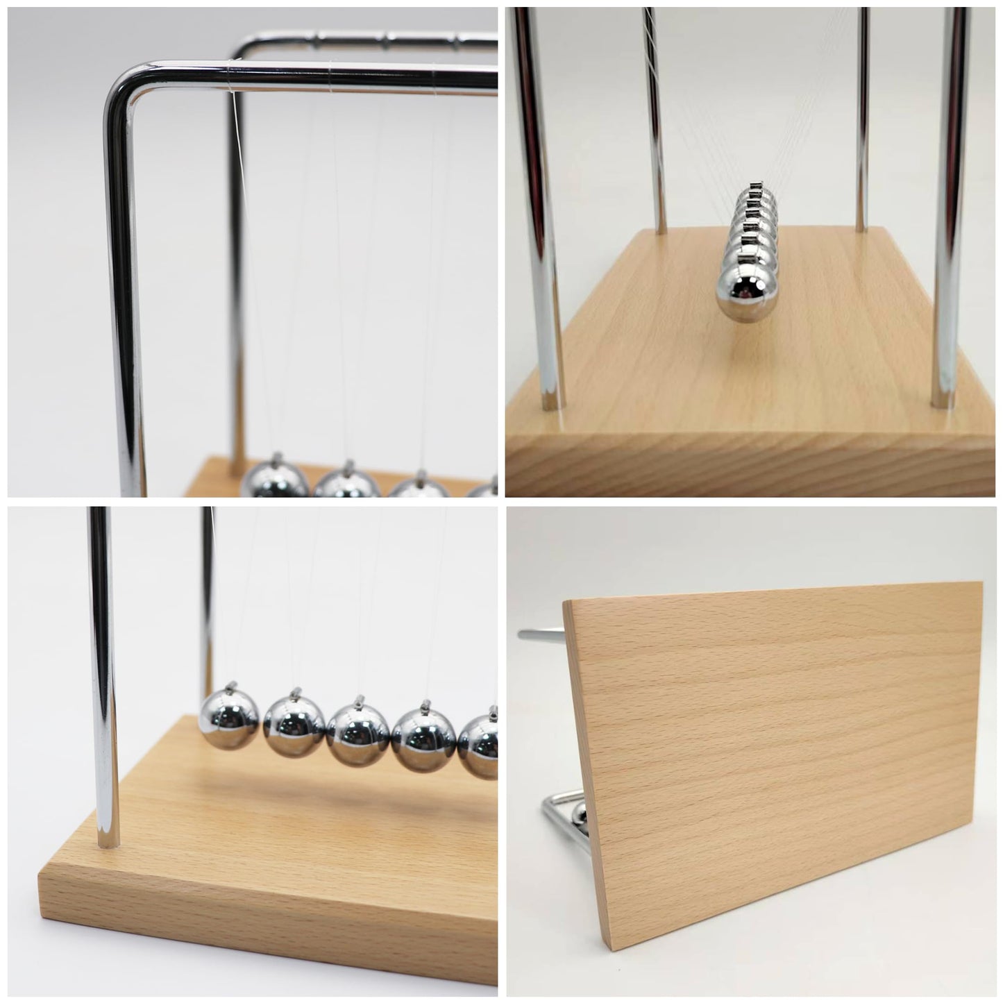 QLKUNLA Newtons Cradle Balance Balls Science Physics Gadget Desktop Decoration Kinetic Motion Toy for Home and Office