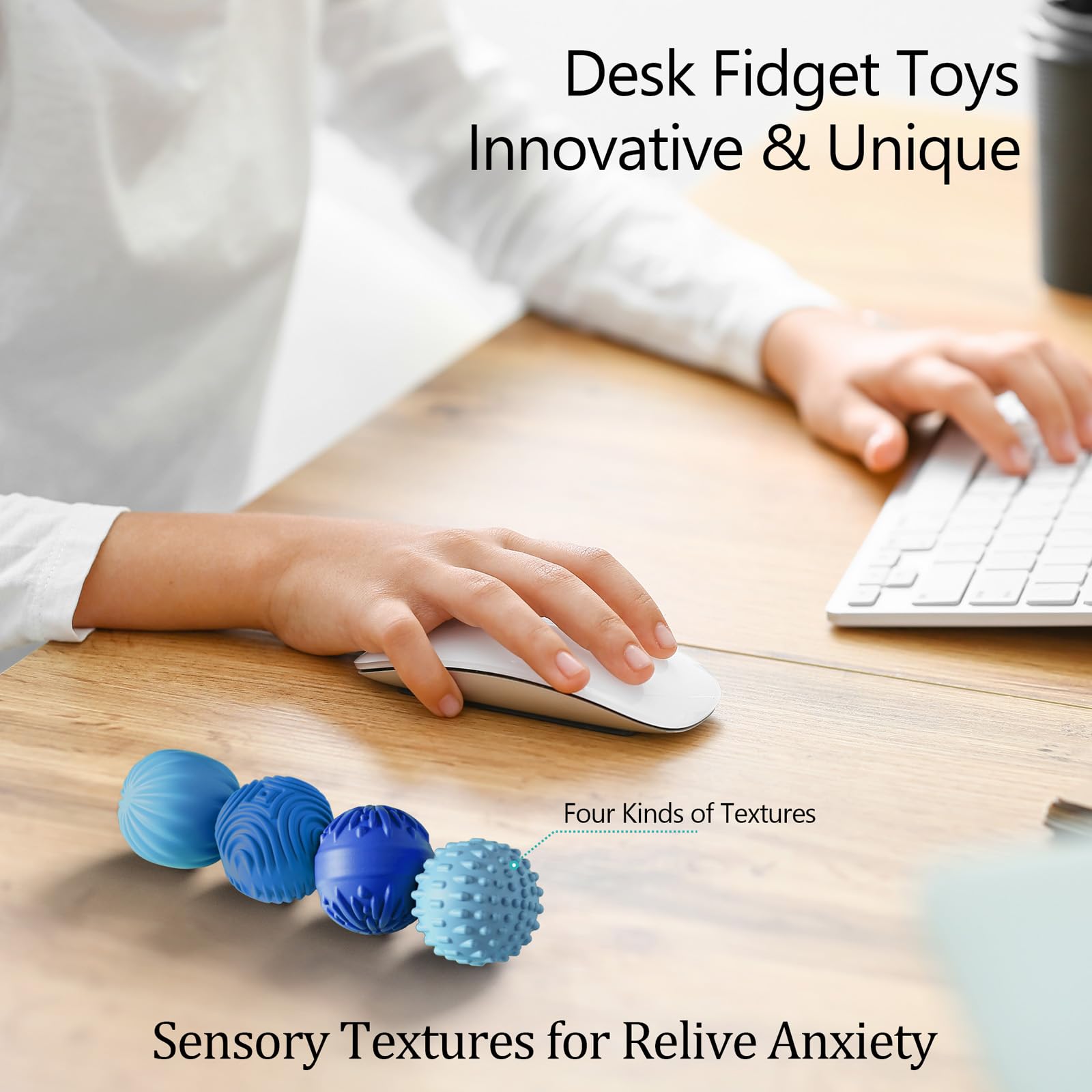 MAGNETIC SILICONE FIDGET BALLS - Stress Relief Toy Set