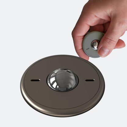 ONO Scroller - Handheld Fidget Toy for Adults | Help Relieve Stress, Anxiety, Tension | Promotes Focus, Clarity | Compact, Portable Design | Aluminum Grey