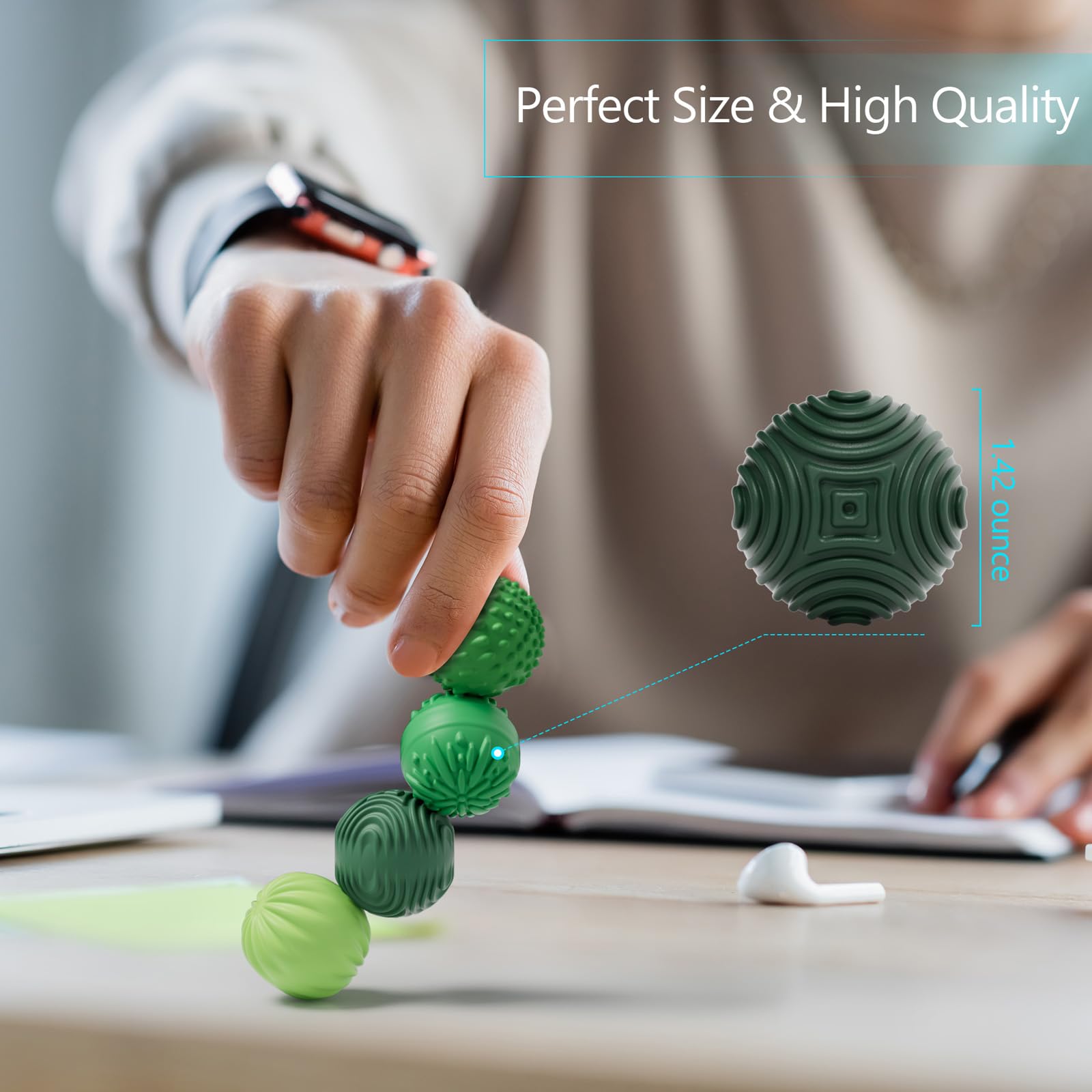 MAGNETIC SILICONE FIDGET BALLS - Stress Relief Toy Set