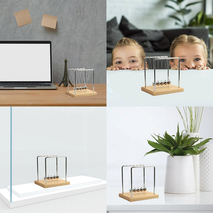 QLKUNLA Newtons Cradle Balance Balls Science Physics Gadget Desktop Decoration Kinetic Motion Toy for Home and Office