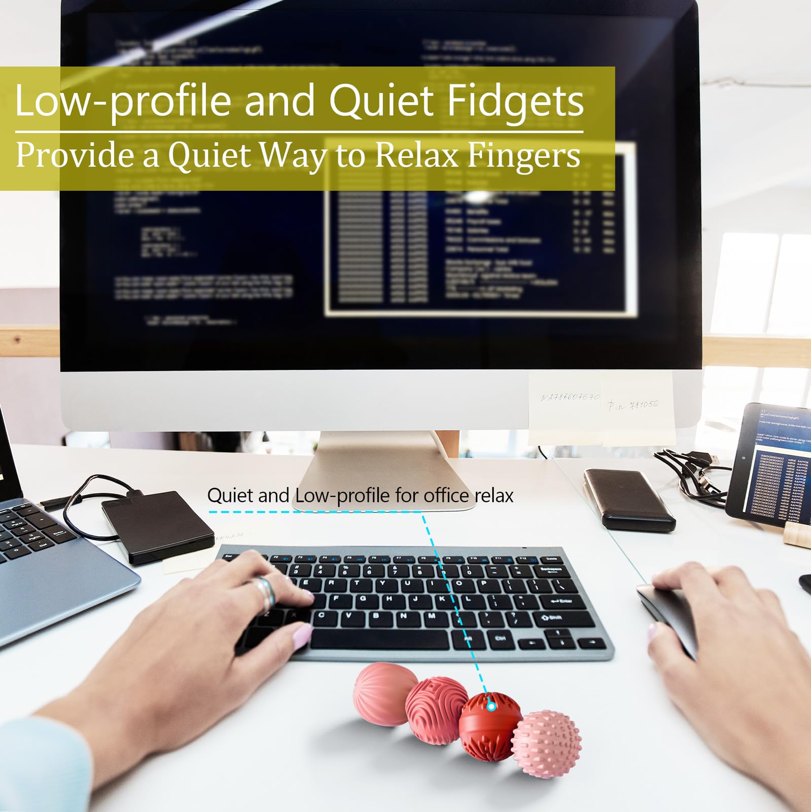 MAGNETIC SILICONE FIDGET BALLS - Stress Relief Toy Set