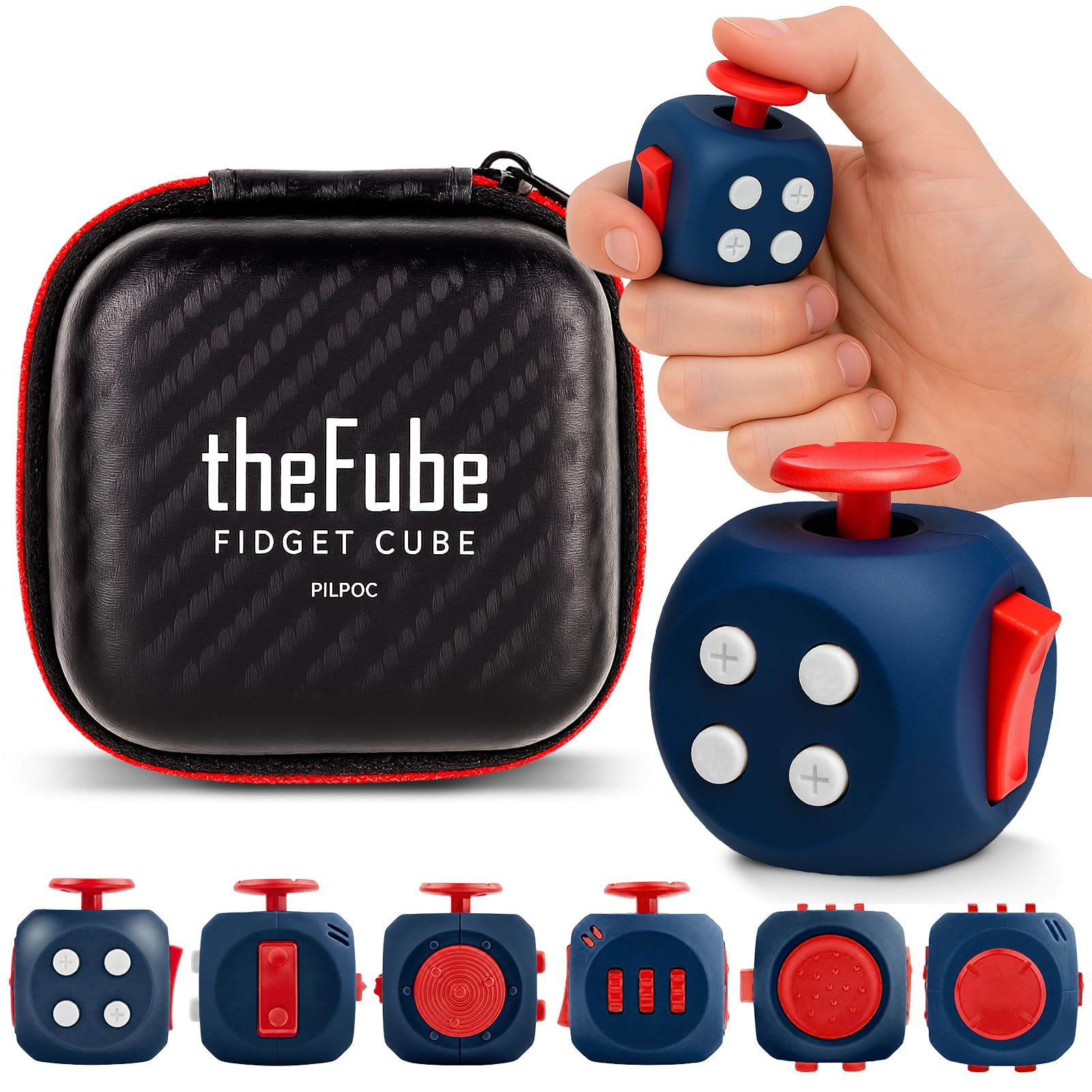 FIDGET CUBE- STRESS RELIEF DESK TOY FOR FOCUS AND AXIETY RELIEF