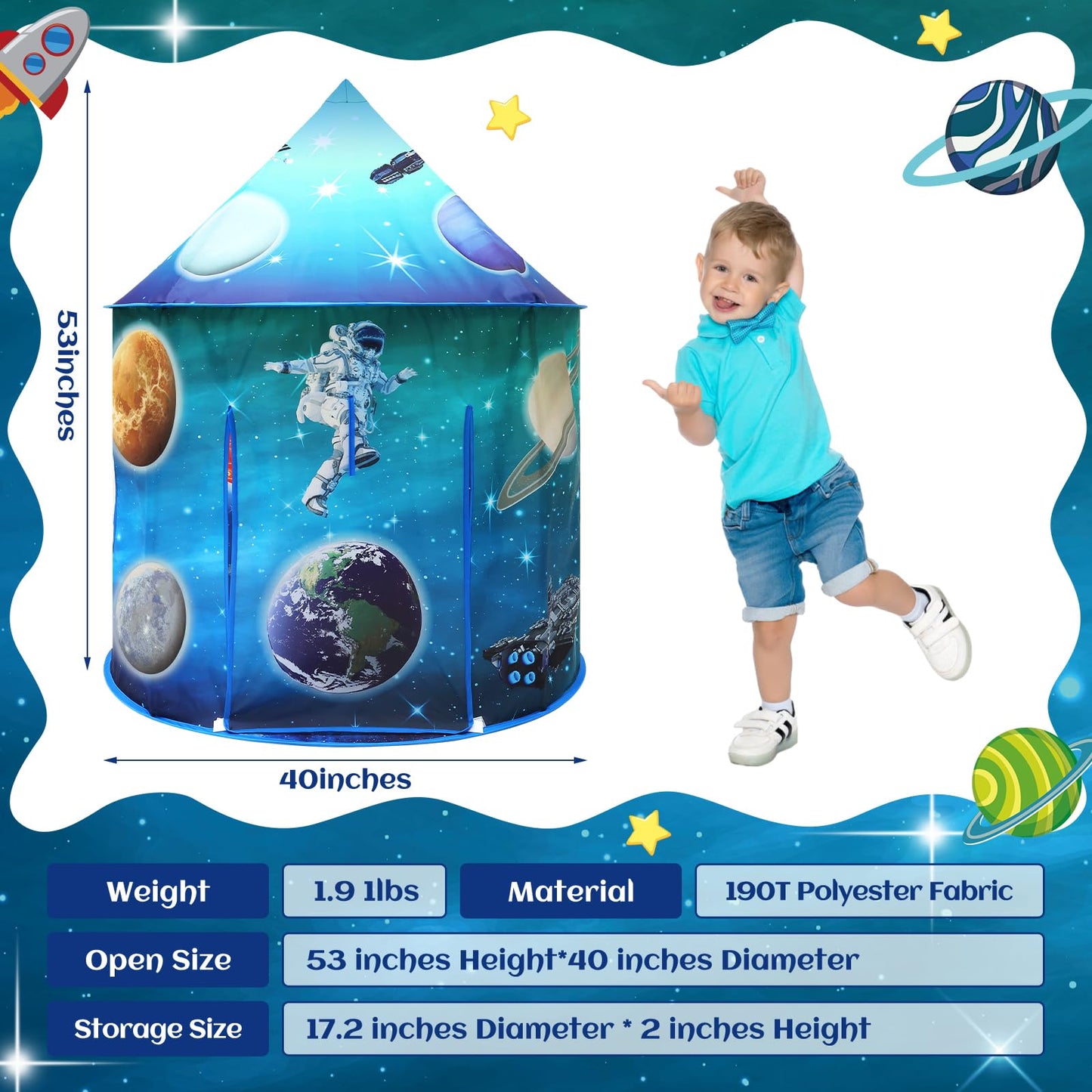 Ocean Kids Play Tent Princess Toys Under Water Kids Tent Mermaid Playhouse Indoor for Girls Toddler Tents Inside Sensory Play House Ages 3-5,4-7 as Birthday Gift