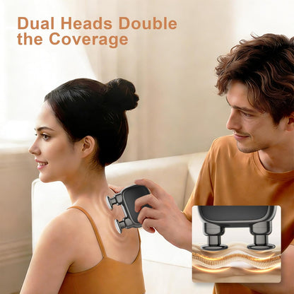 LEERCON Massage Gun Deep Tissue, Silent Brushless Motor and Portable Massage Gun with 4 Interchangeable Heads for Deep Muscle Relief and Relaxation, Relax Gift