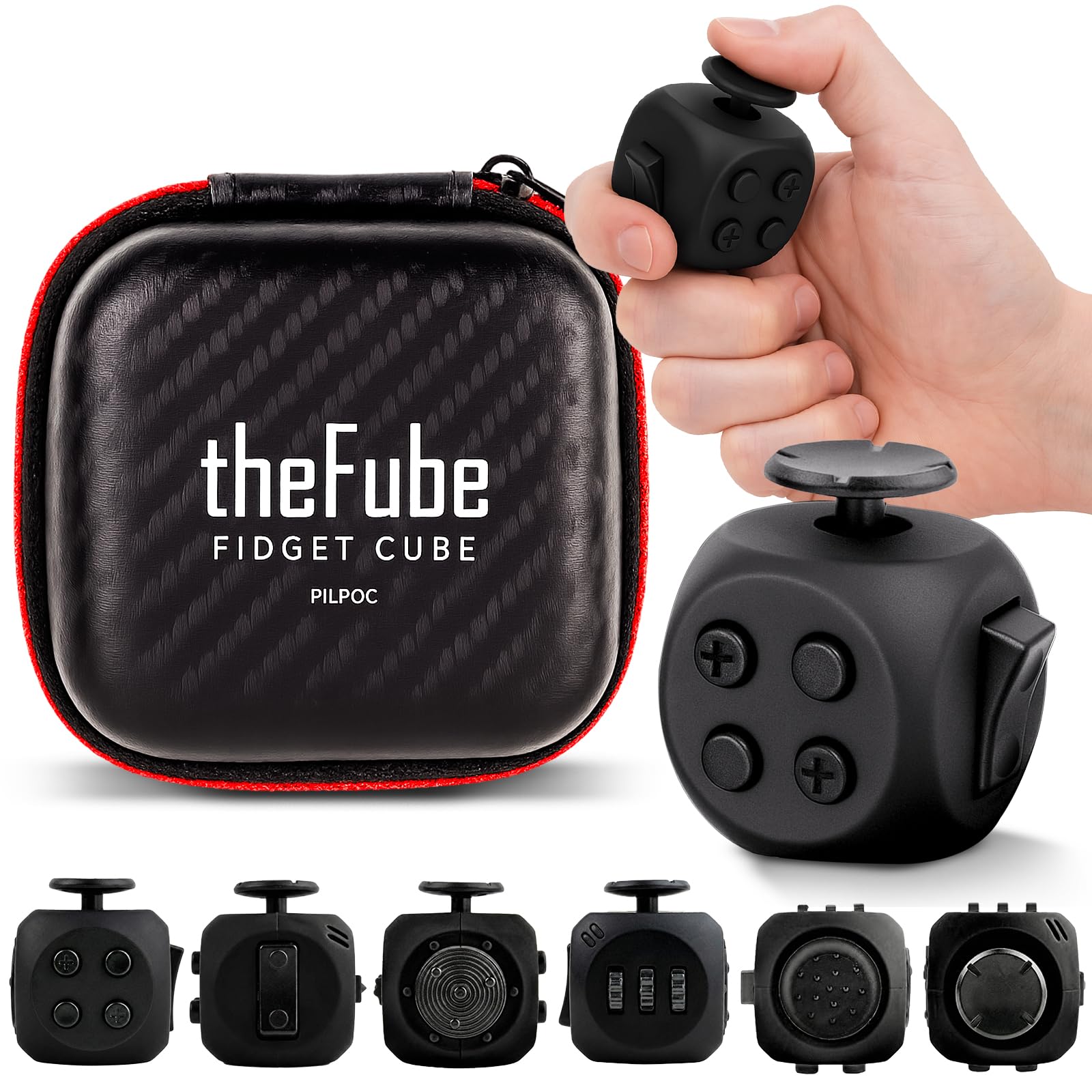 FIDGET CUBE- STRESS RELIEF DESK TOY FOR FOCUS AND AXIETY RELIEF