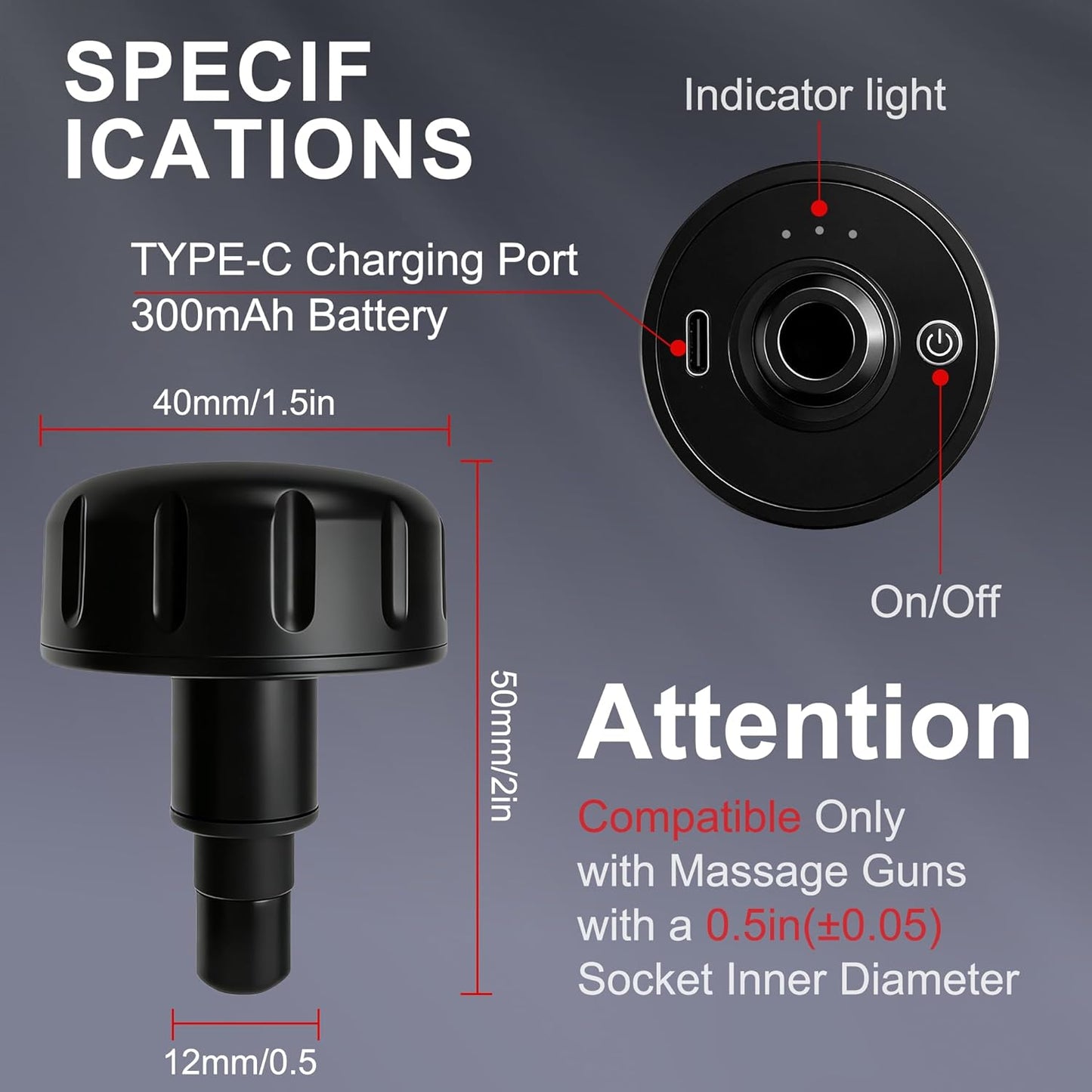 LEERCON Massage Gun Deep Tissue, Silent Brushless Motor and Portable Massage Gun with 4 Interchangeable Heads for Deep Muscle Relief and Relaxation, Relax Gift