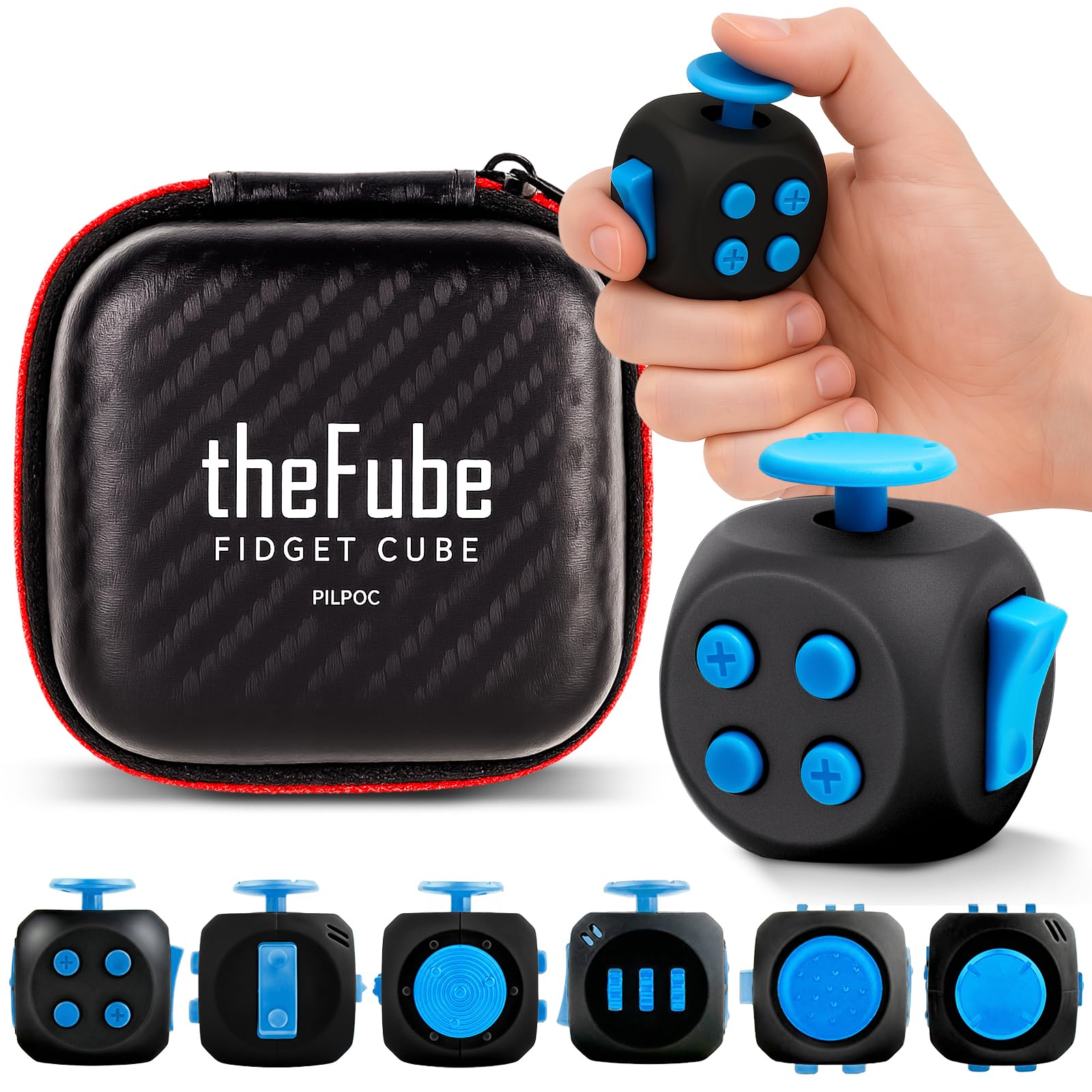 FIDGET CUBE- STRESS RELIEF DESK TOY FOR FOCUS AND AXIETY RELIEF