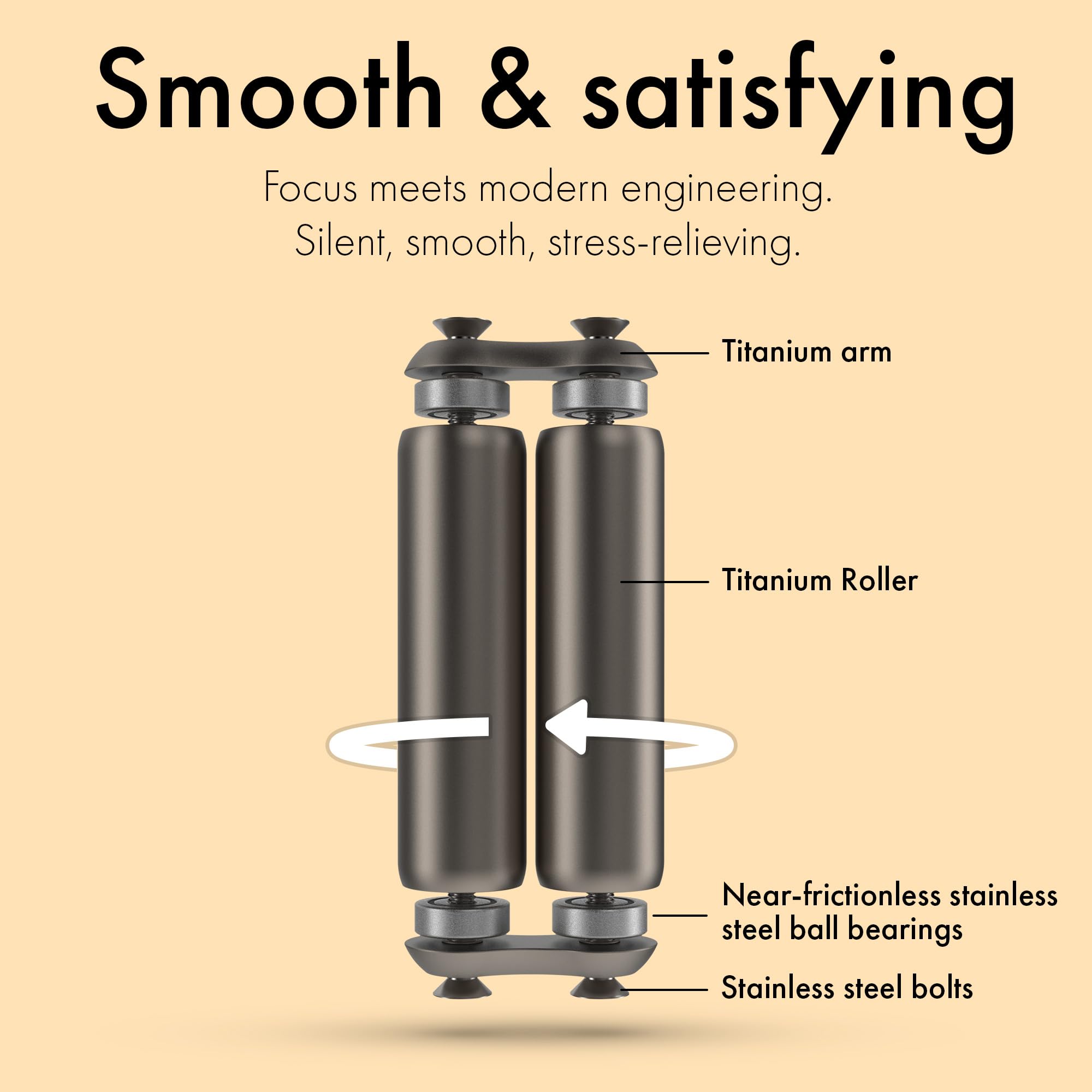 PREMIUM FIDGET ROLLER – STRESS RELIEF & FOCUS HAND TOOL