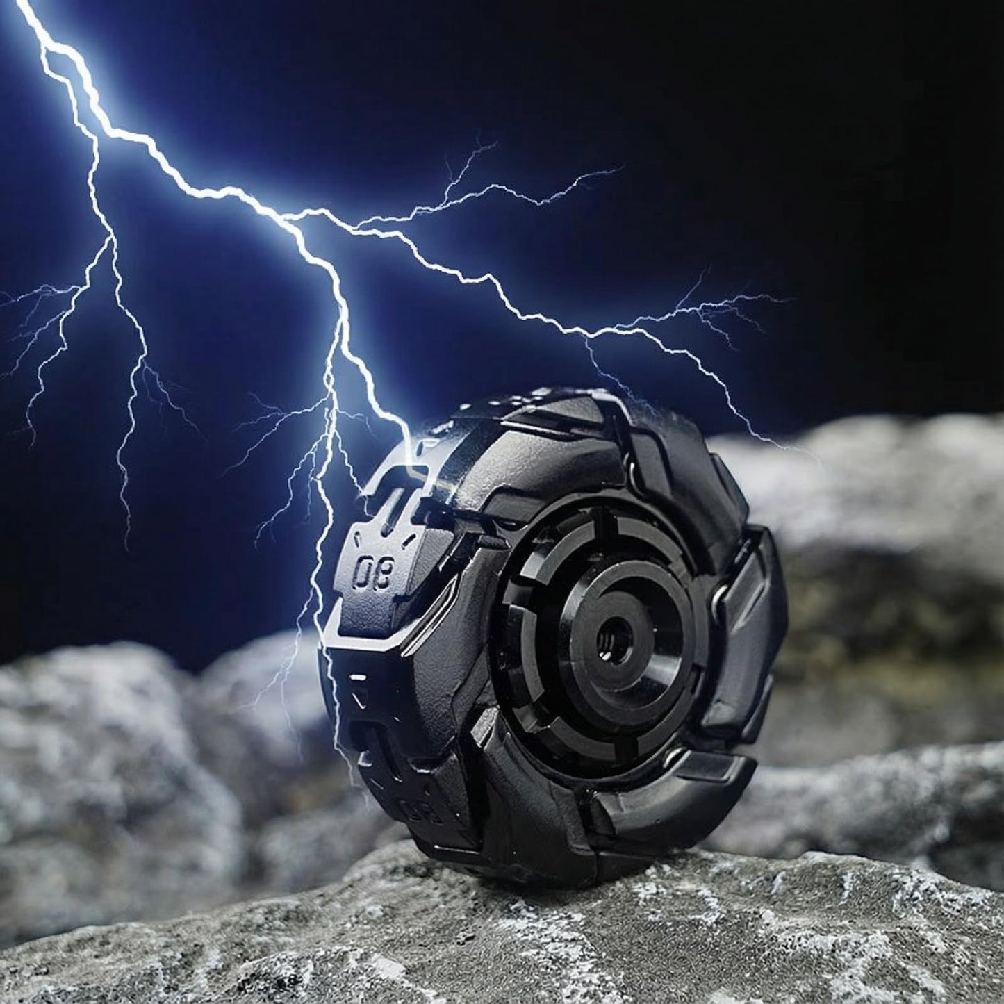 Stress Relief Metal Fidget Spinner for Adults, EDC Fidget Spinner with Open Armor Design & Smooth Spin. a Cool Fidget Toy for Teens & Adults(White Gold)