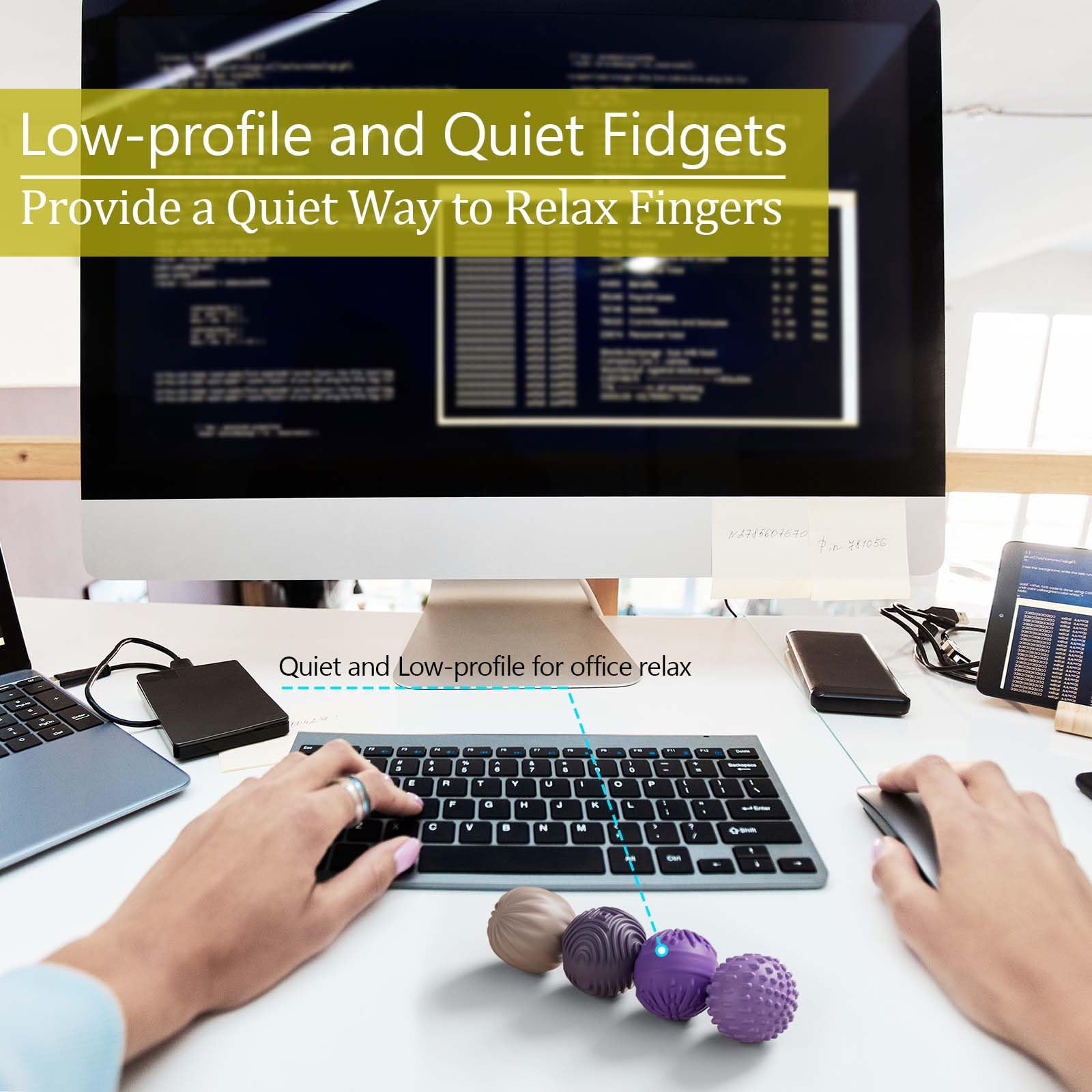 MAGNETIC SILICONE FIDGET BALLS - Stress Relief Toy Set