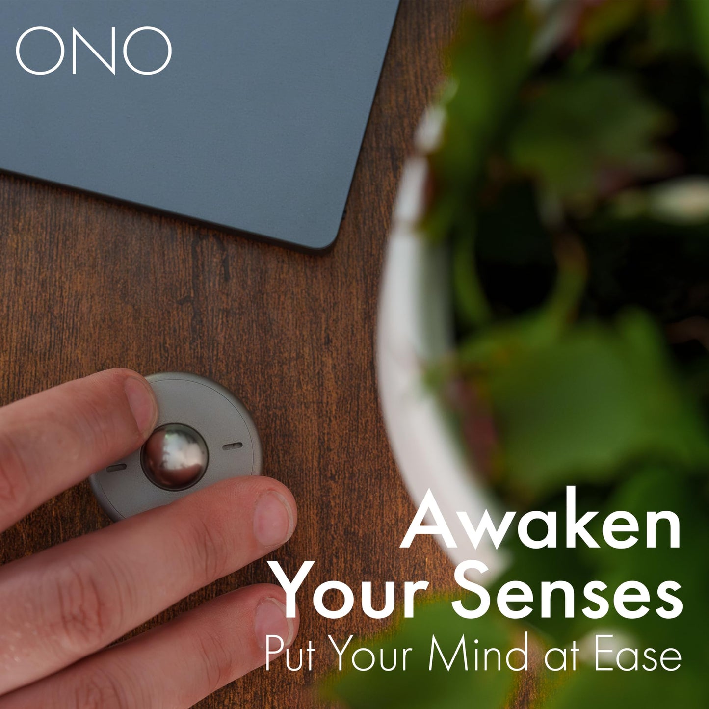 ONO Scroller - Handheld Fidget Toy for Adults | Help Relieve Stress, Anxiety, Tension | Promotes Focus, Clarity | Compact, Portable Design | Aluminum Grey