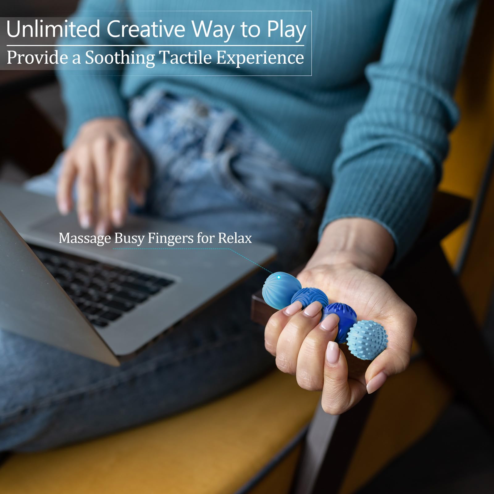 MAGNETIC SILICONE FIDGET BALLS - Stress Relief Toy Set