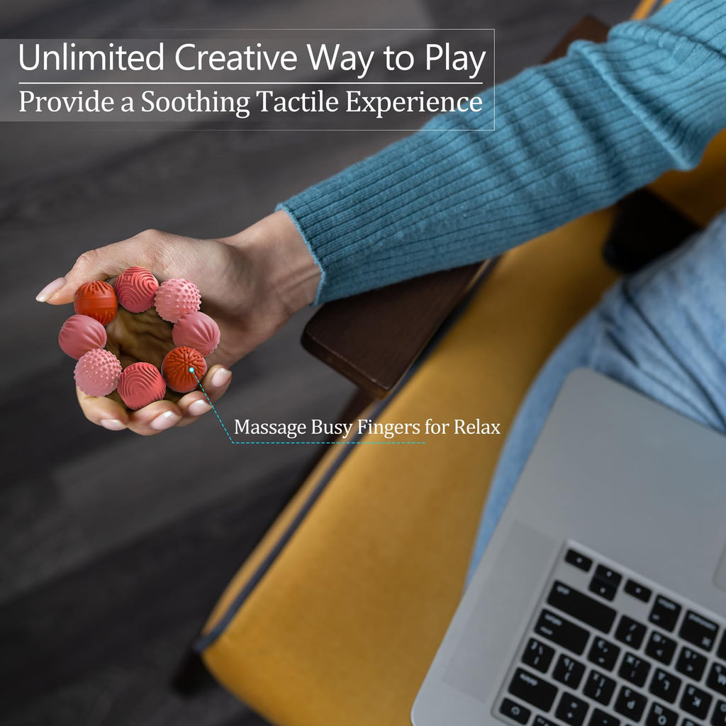 MAGNETIC SILICONE FIDGET BALLS - Stress Relief Toy Set