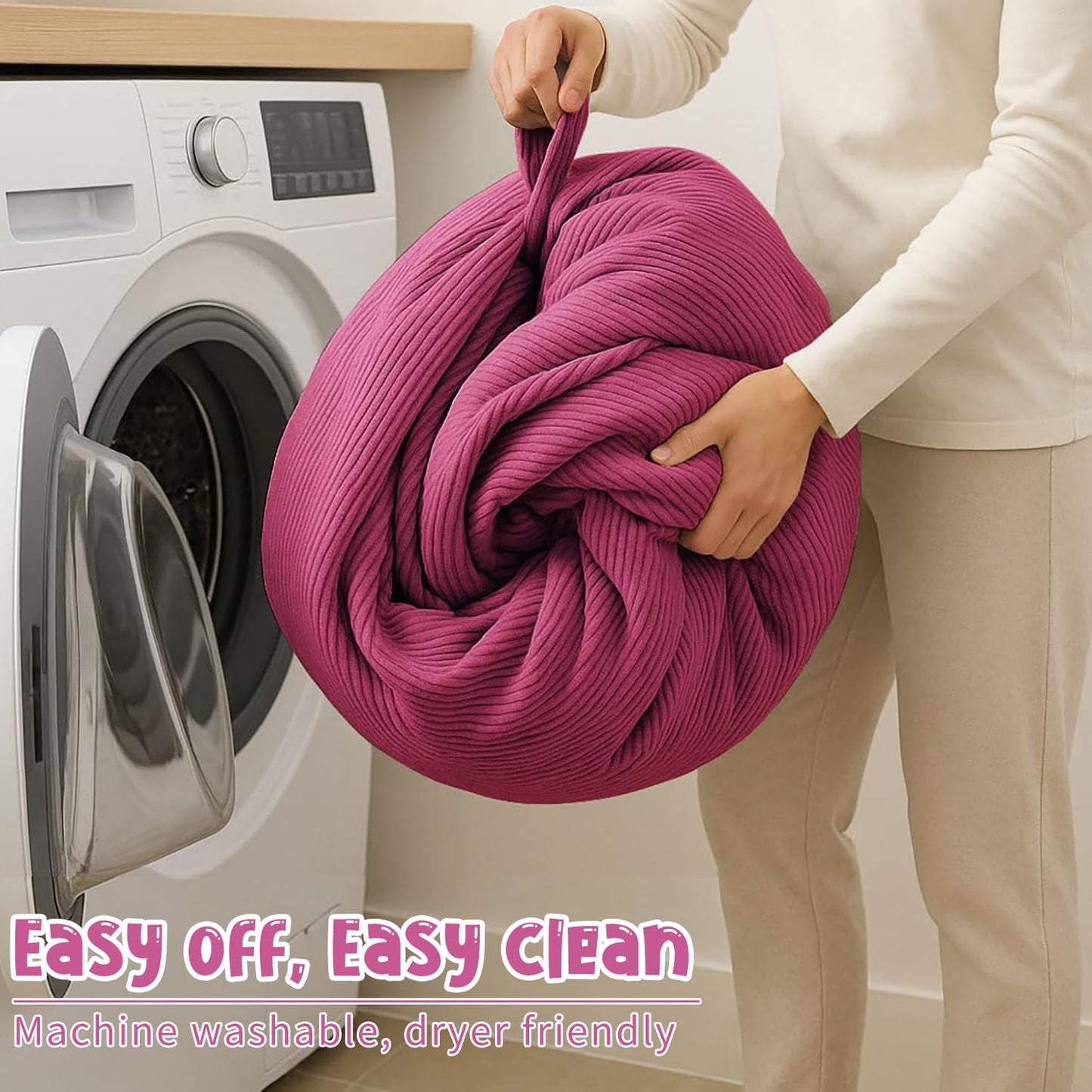 3 ft Bean Bag Chair Cover (No Filler) 35"×43" Large Stuffed Animal Storage Bean Bag Washable Beanbag Chair Cover Premium Corduroy Stuffable Bean Bag Cover for Adults,Kids,Platinum Gray 300L