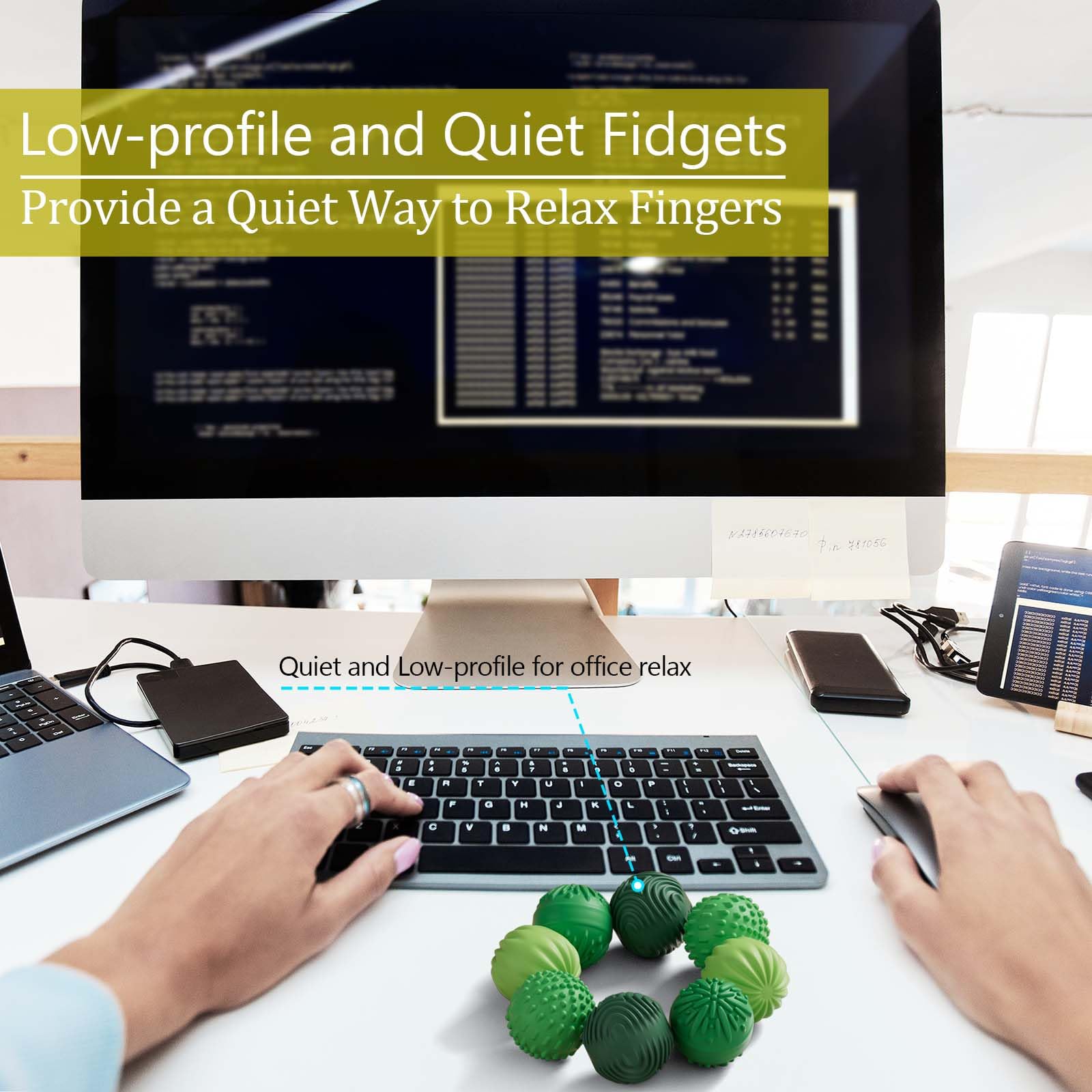 MAGNETIC SILICONE FIDGET BALLS - Stress Relief Toy Set