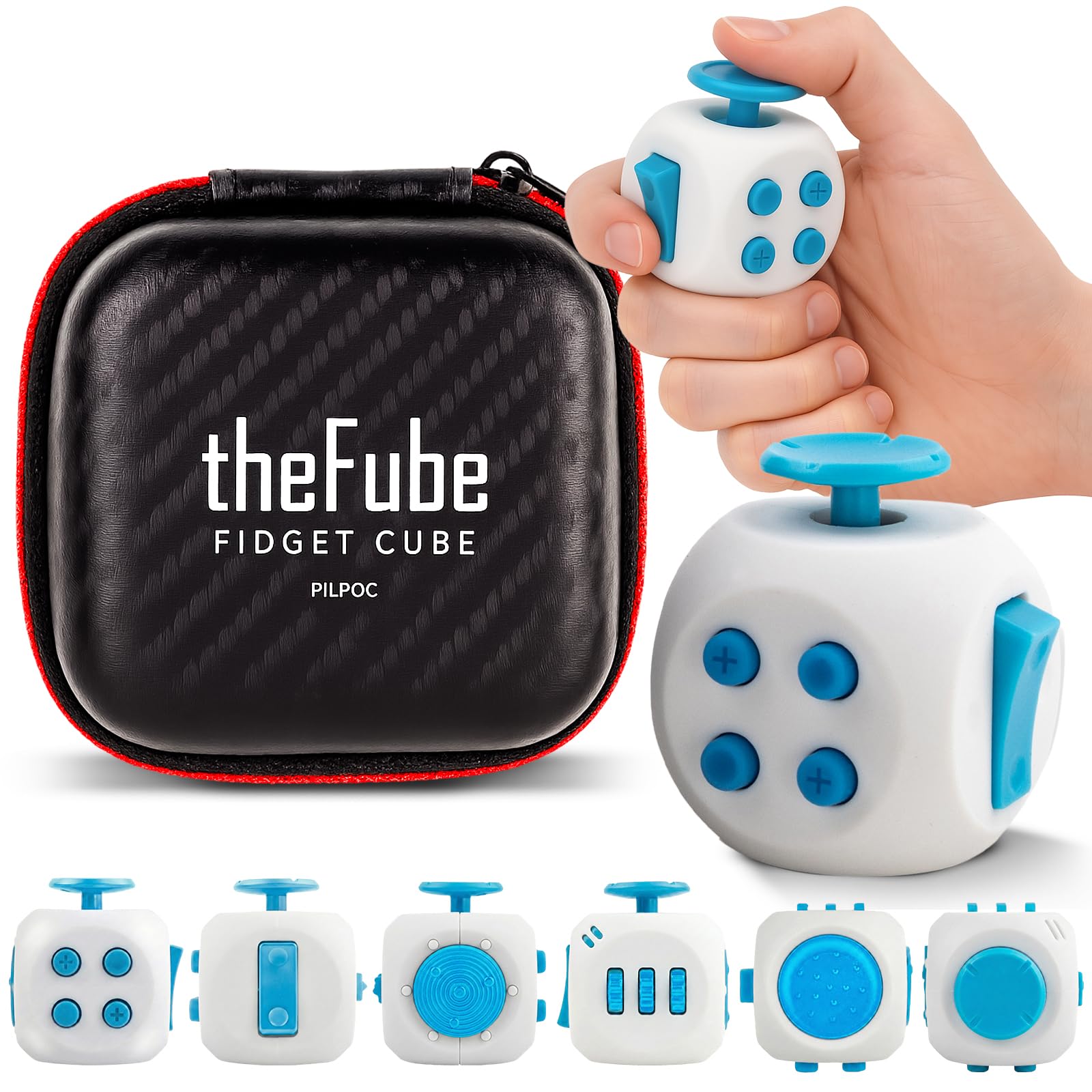 FIDGET CUBE- STRESS RELIEF DESK TOY FOR FOCUS AND AXIETY RELIEF