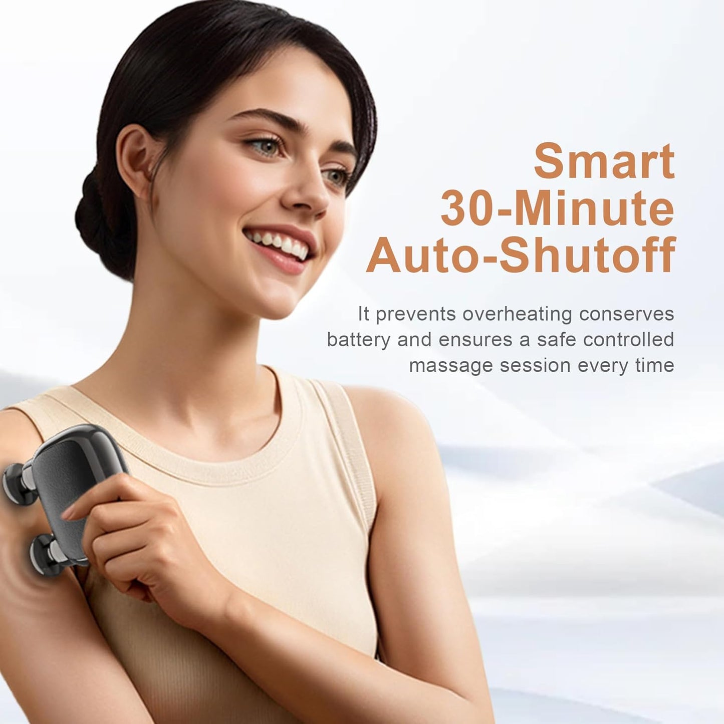 LEERCON Massage Gun Deep Tissue, Silent Brushless Motor and Portable Massage Gun with 4 Interchangeable Heads for Deep Muscle Relief and Relaxation, Relax Gift