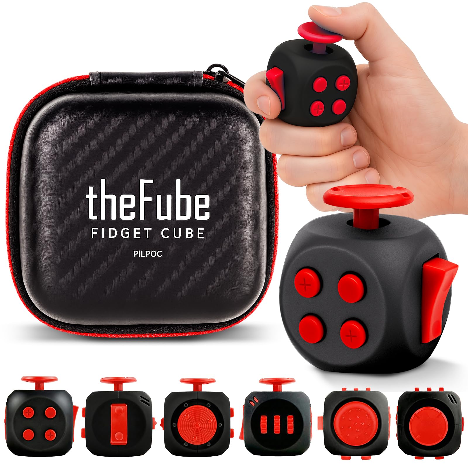 FIDGET CUBE- STRESS RELIEF DESK TOY FOR FOCUS AND AXIETY RELIEF