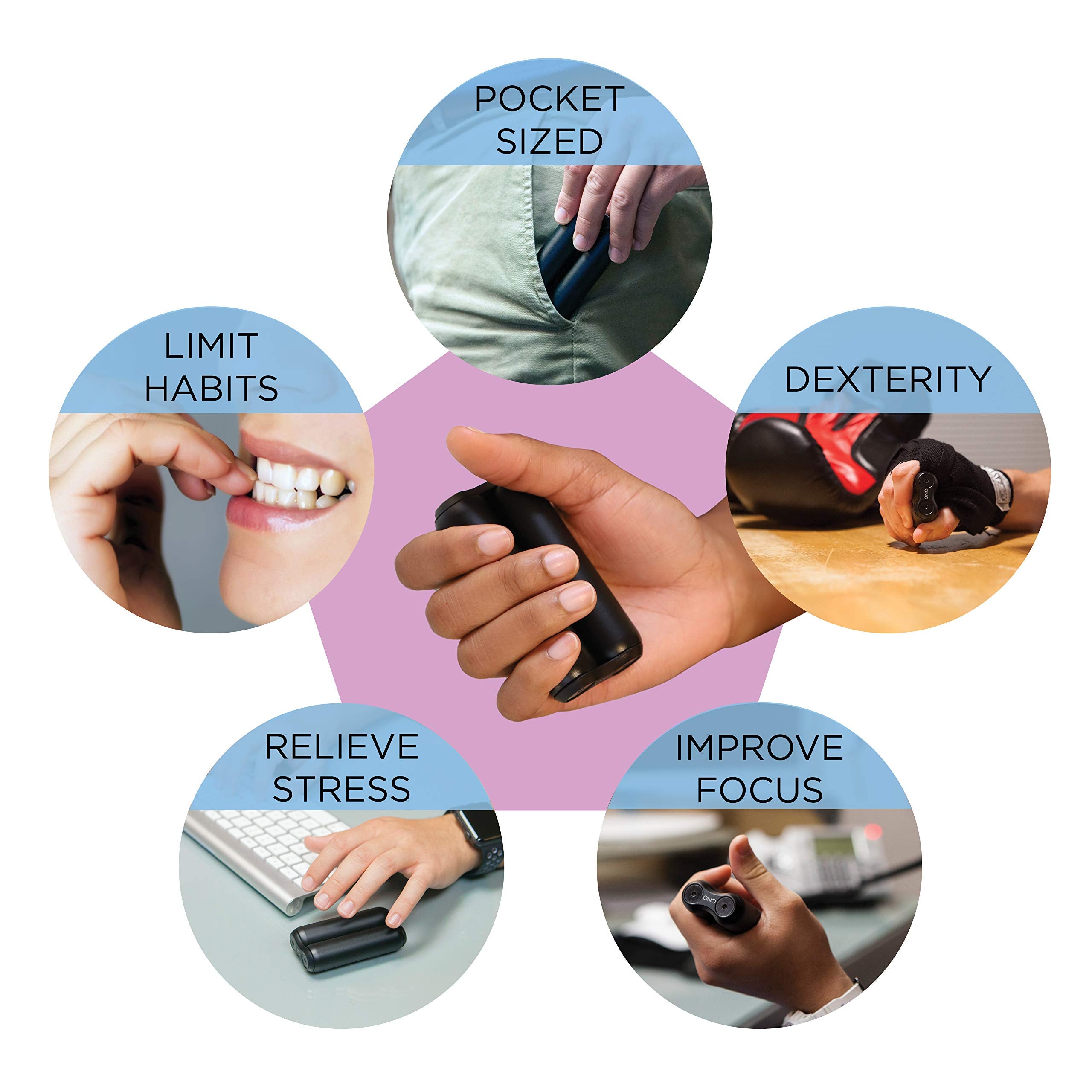 PREMIUM FIDGET ROLLER – STRESS RELIEF & FOCUS HAND TOOL