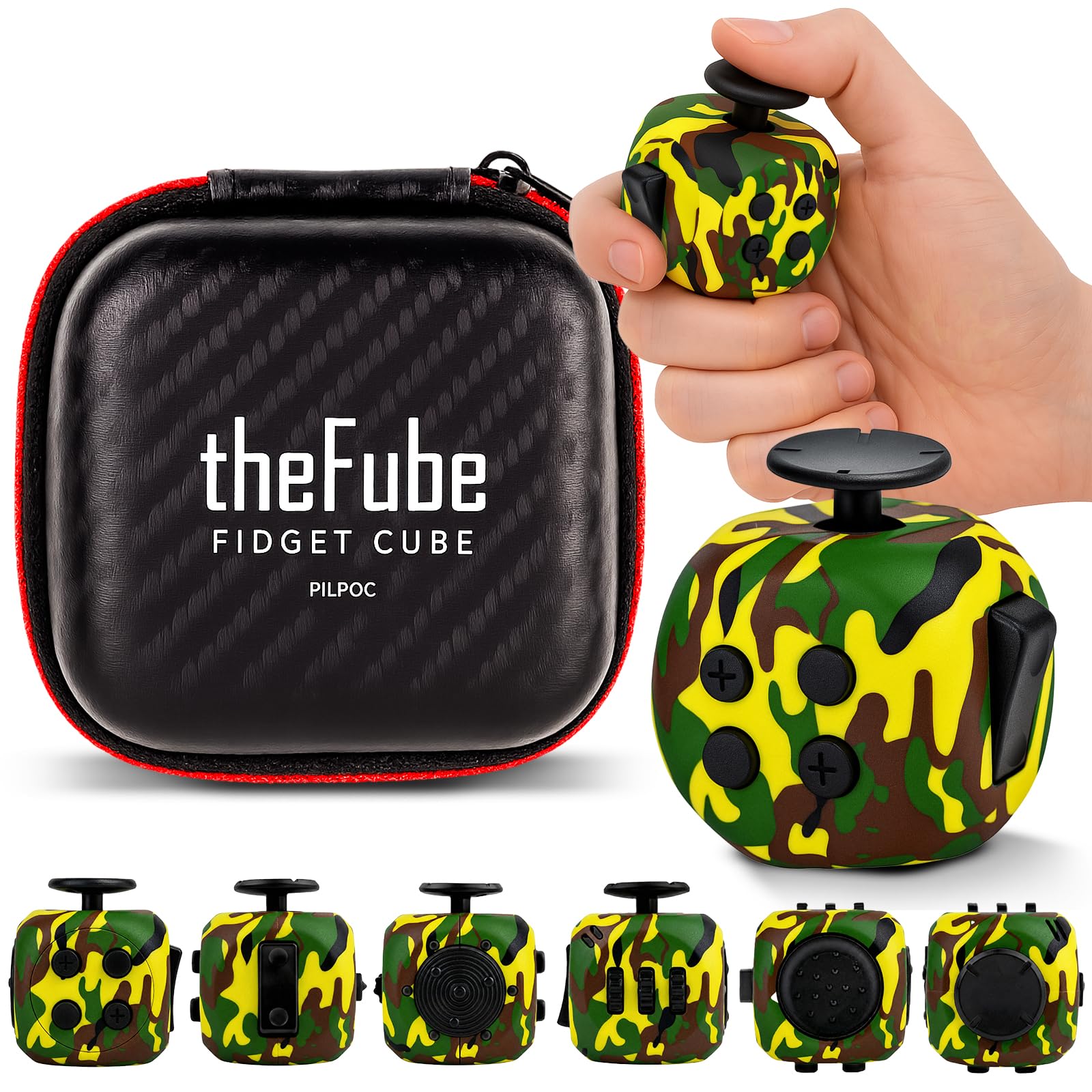 FIDGET CUBE- STRESS RELIEF DESK TOY FOR FOCUS AND AXIETY RELIEF