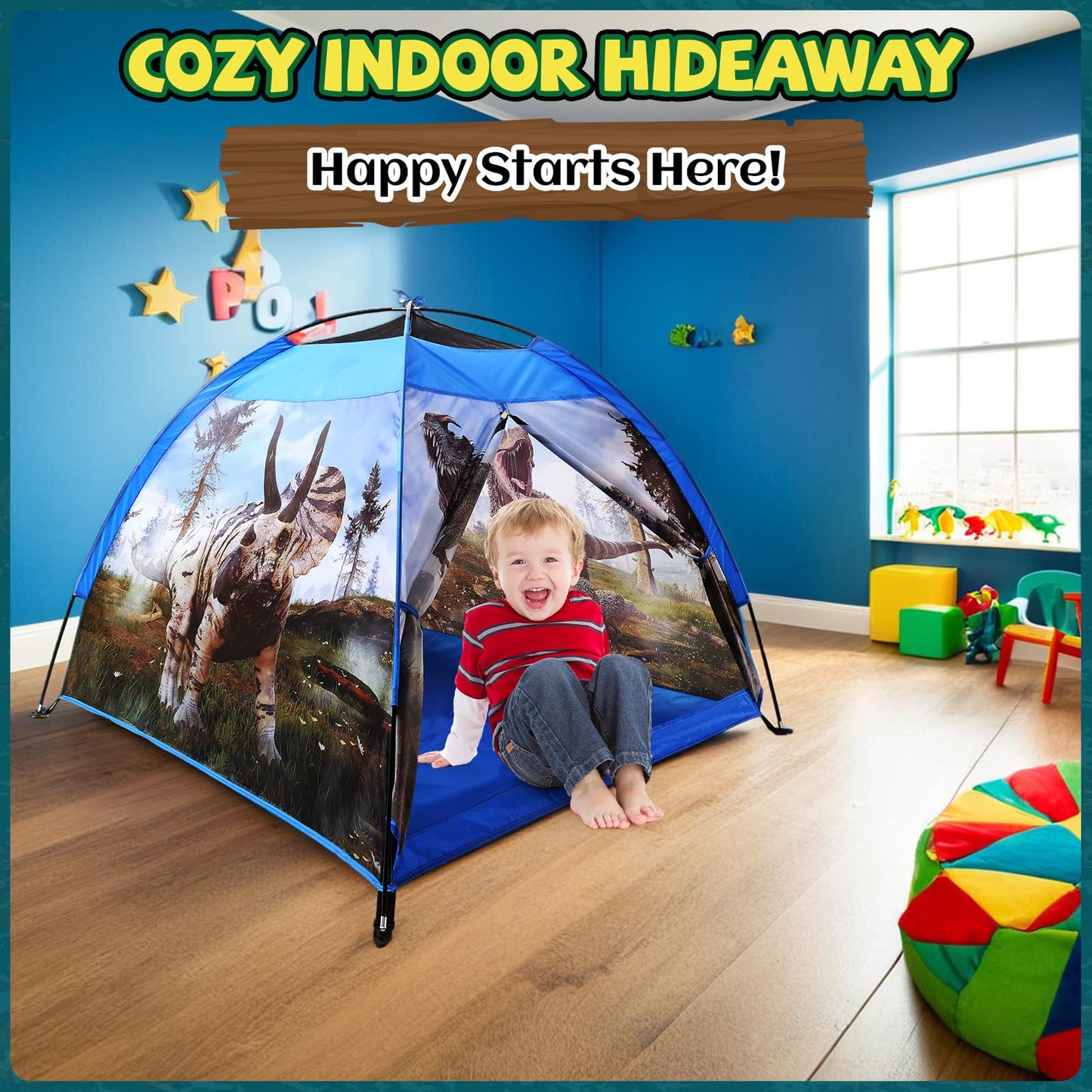 Ocean Kids Play Tent Princess Toys Under Water Kids Tent Mermaid Playhouse Indoor for Girls Toddler Tents Inside Sensory Play House Ages 3-5,4-7 as Birthday Gift