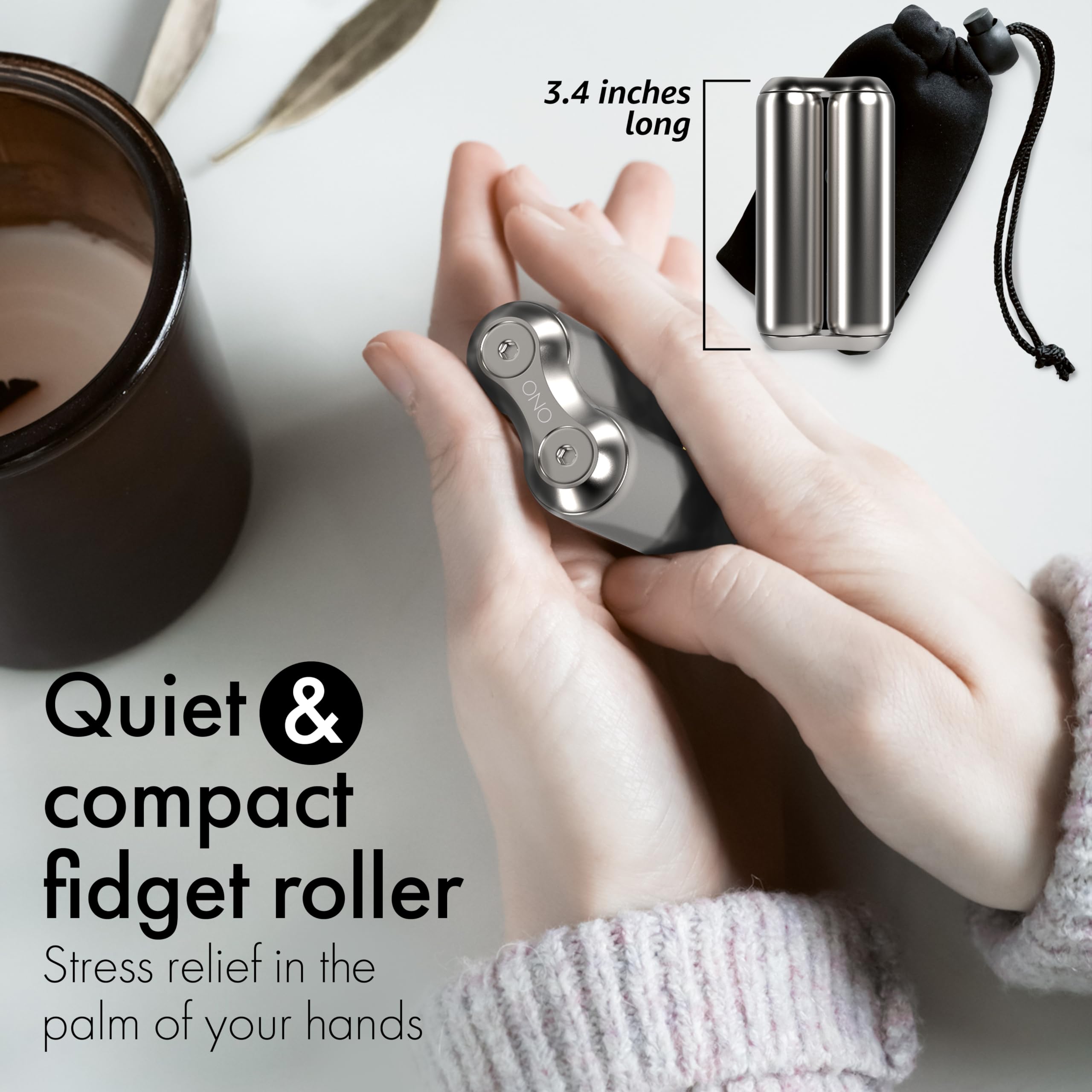 PREMIUM FIDGET ROLLER – STRESS RELIEF & FOCUS HAND TOOL