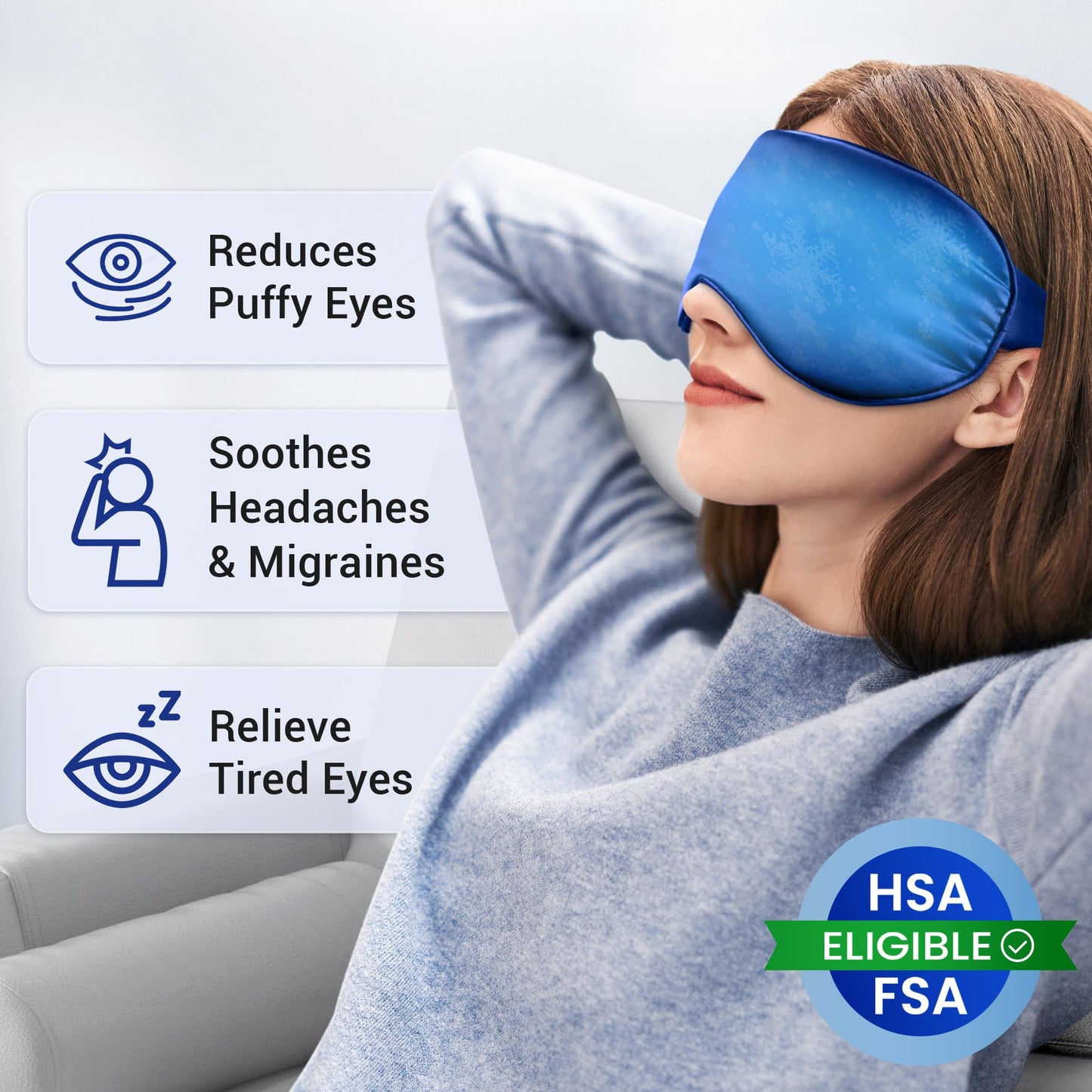 Cooling Gel Eye Mask for Relaxation and Tired Eyes
