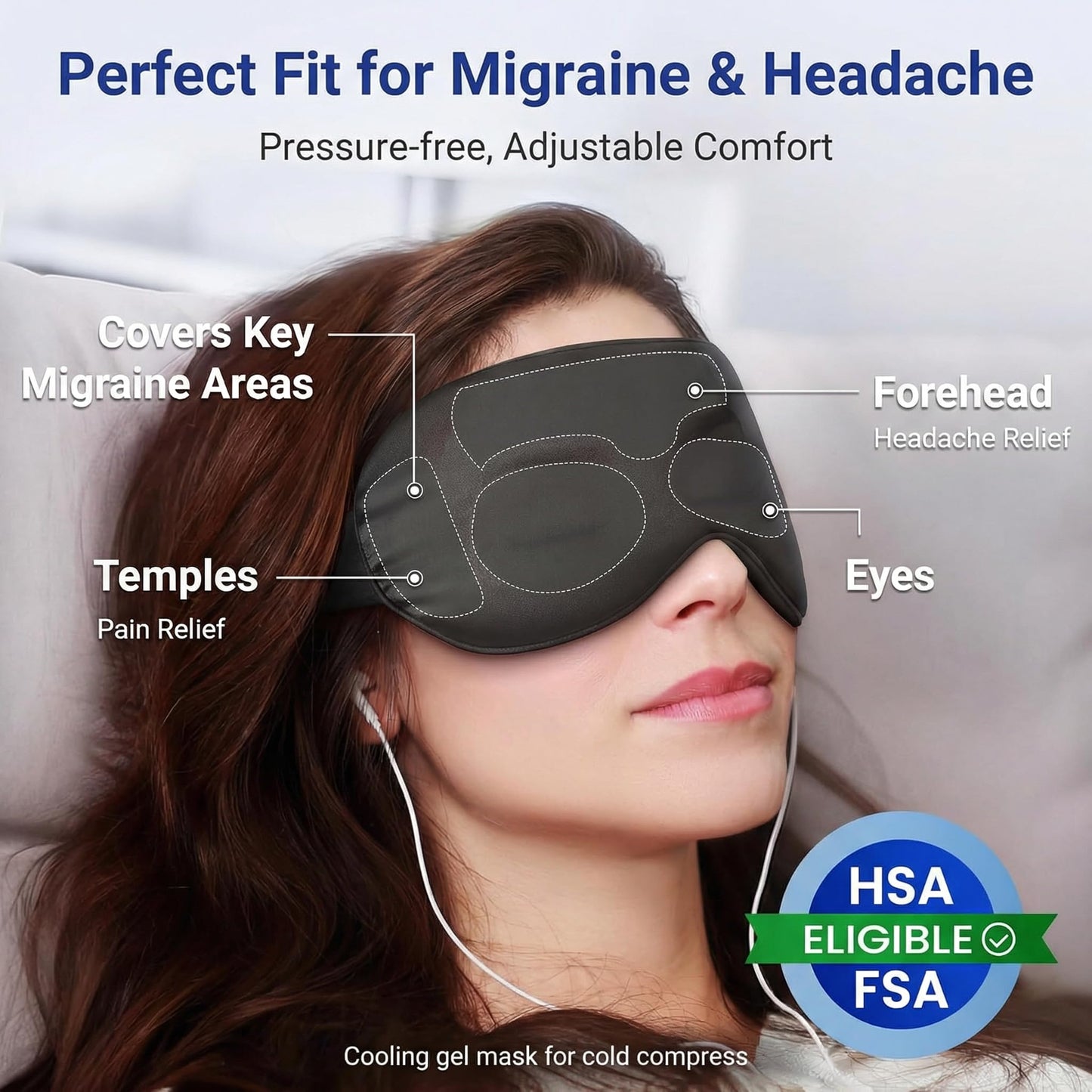 Cooling Gel Eye Mask for Relaxation and Tired Eyes