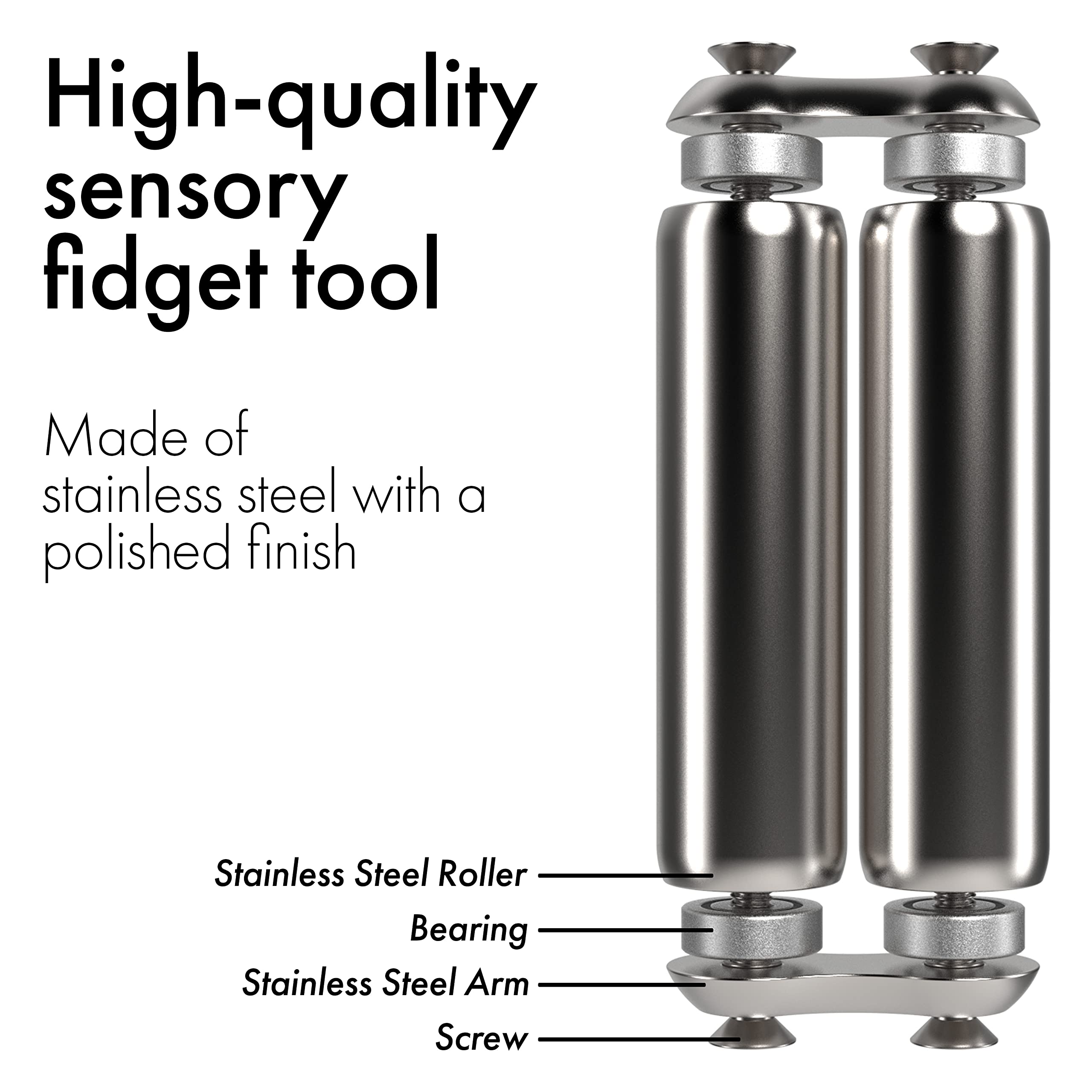 PREMIUM FIDGET ROLLER – STRESS RELIEF & FOCUS HAND TOOL