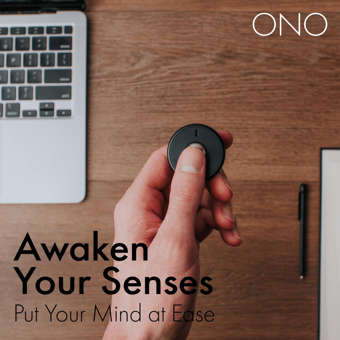 ONO Scroller - Handheld Fidget Toy for Adults | Help Relieve Stress, Anxiety, Tension | Promotes Focus, Clarity | Compact, Portable Design | Aluminum Grey