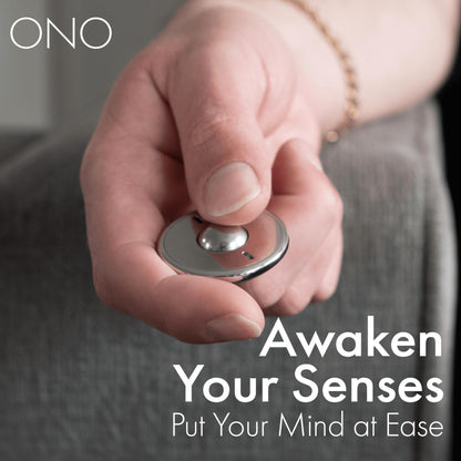 ONO Scroller - Handheld Fidget Toy for Adults | Help Relieve Stress, Anxiety, Tension | Promotes Focus, Clarity | Compact, Portable Design | Aluminum Grey