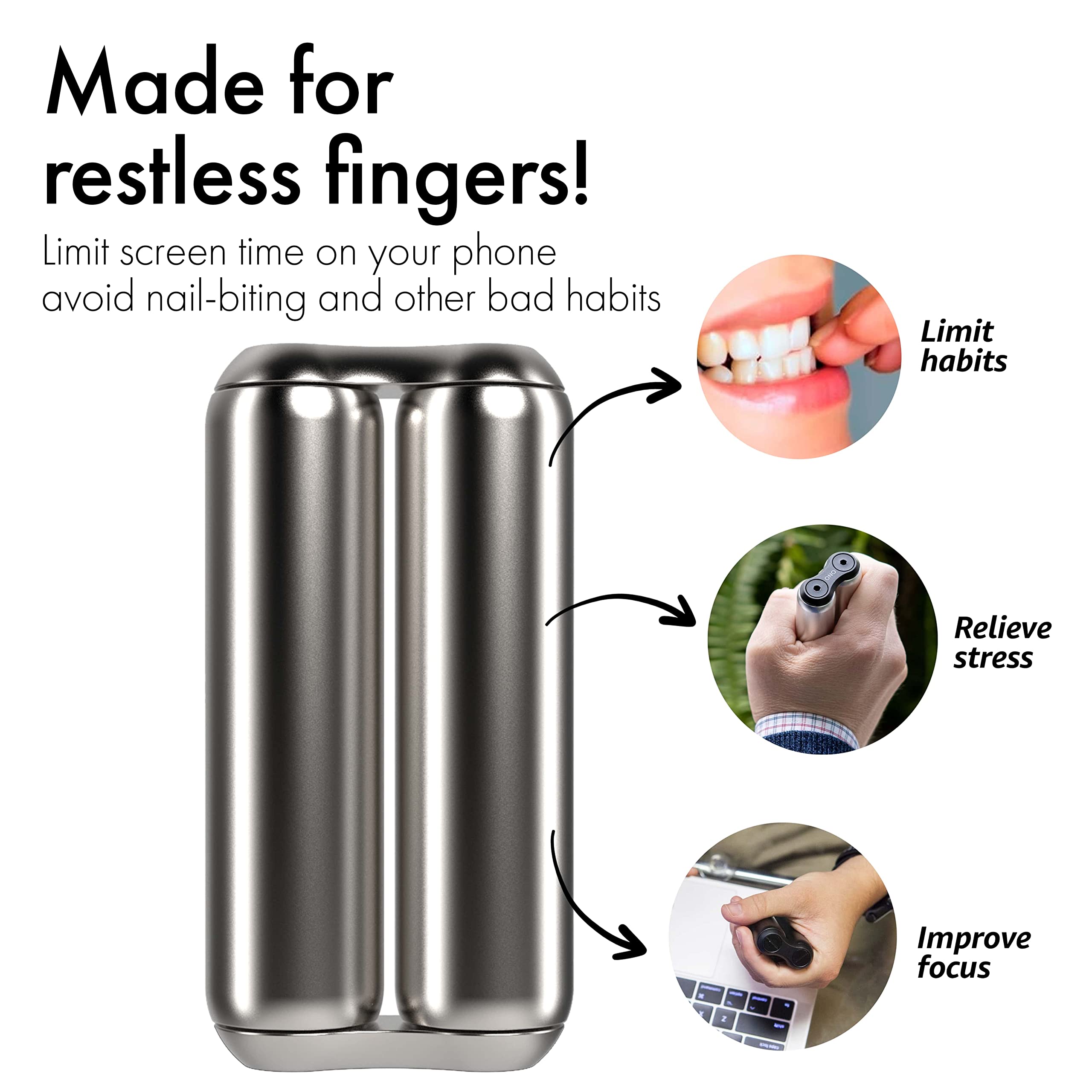 PREMIUM FIDGET ROLLER – STRESS RELIEF & FOCUS HAND TOOL