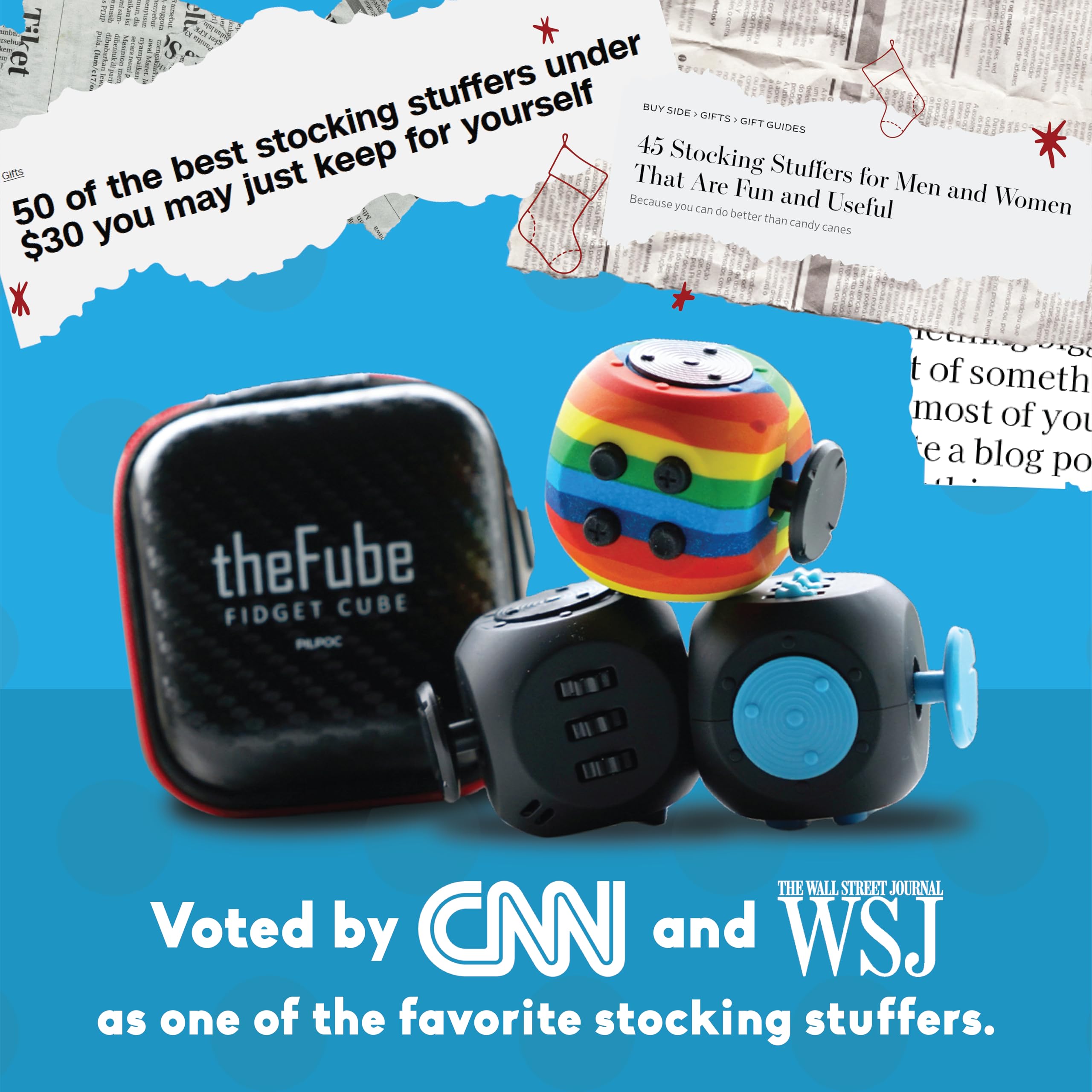 FIDGET CUBE- STRESS RELIEF DESK TOY FOR FOCUS AND AXIETY RELIEF