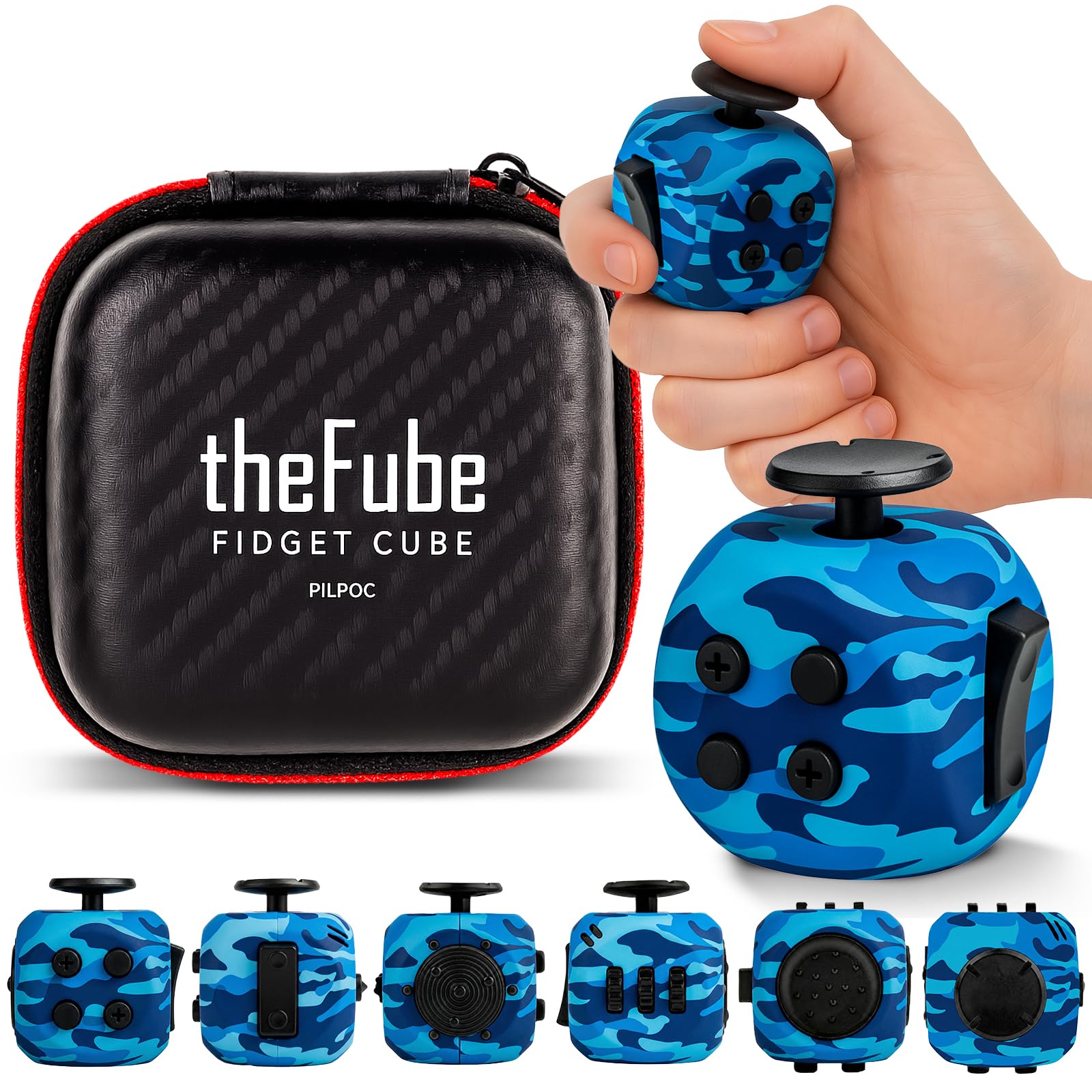 FIDGET CUBE- STRESS RELIEF DESK TOY FOR FOCUS AND AXIETY RELIEF